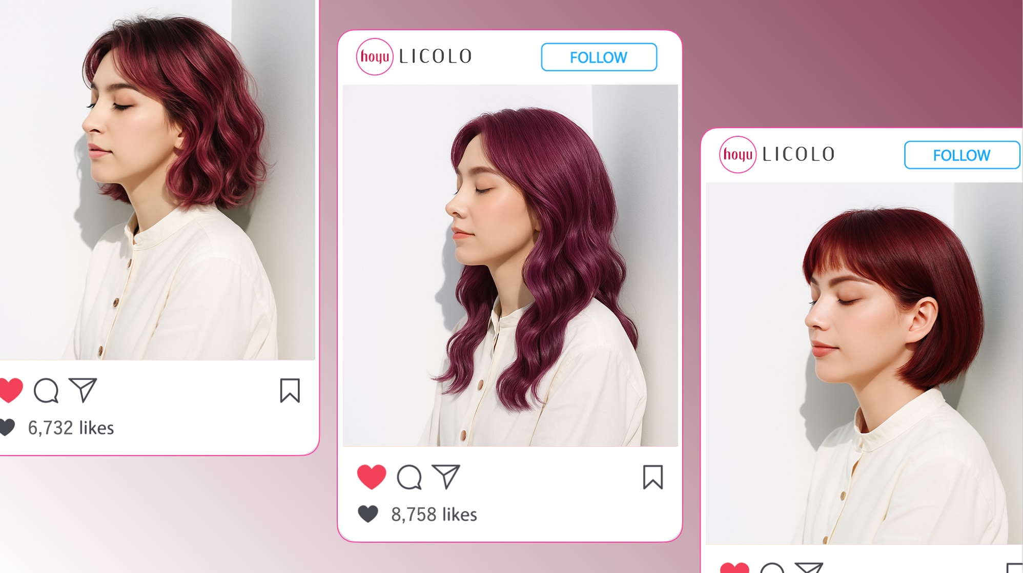 ローズピンクってどんな髪色？厳選ヘアカラー21選 | LICOLO